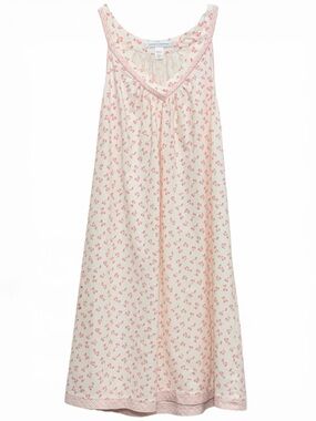 Vintage Carole Hochman Cotton Cherry Print Nightgown Y2K Cottagecore M